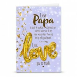 Giftcard met ballon (Lieve papa)
