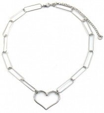 Ketting Roestvrij Staal Hart - Minimalistisch zilverkleurig sieraad