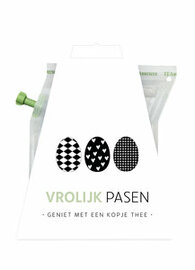 Thee Vrolijk Pasen Biologische Teabrewer Met Sfeervolle Paasgroet