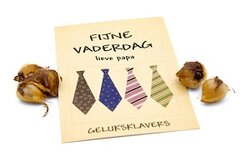 Fijne vaderdag lieve papa - Geluksklavers kraft zakje