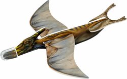 Piepschuim zweefvliegtuig in dinosaurus uitvoering - Assorti 23 cm