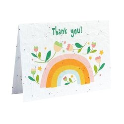 Groei papier Thank you - dubbele kaart als duurzaam bedankje