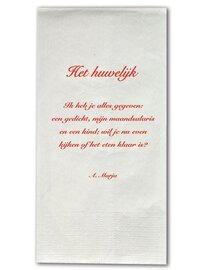 Servetten Het Huwelijk