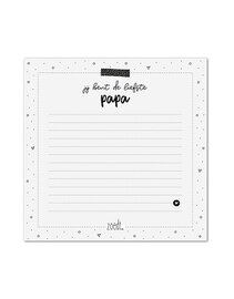 Papa notitieblok jij bent de liefste papa met schrijflijnen