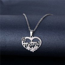 Mama ketting met hartje van RVS voor Moederdag cadeau
