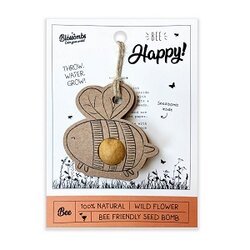 Bloemen Bee happy - blossombs giftcard met bijtje hanger voor binnen