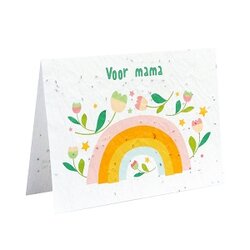 Duurzame groei papier kaart voor mama inclusief een envelop