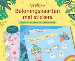 Vrolijke beloningskaarten met stickers voor positieve stimulans