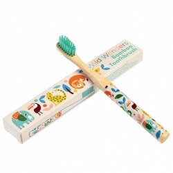 Kinder tandenborstel - Wild Wonders van bamboe met zacht nylon