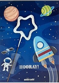 Sterretje Hooray - kaartje met feestelijk sterretje om af te steken