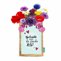 Hangtuintje Bedankt voor de goede zorg - bijenbloemen