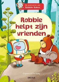 Kinderboek Robbie helpt zijn vrienden - hardcover met vrolijke striptekeningen