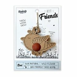 Best friends vogel blossombs met hanger en bloemenbom voor de tuin