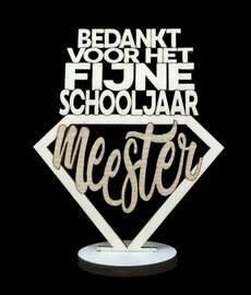 Bedankt voor het fijne schooljaar meester