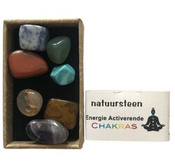 Chakra natuurstenen set voor positieve energie en meditatie