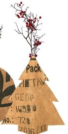 Bottle cover kerstboom – Duurzame vaascover voor flessen
