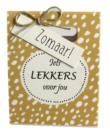 Lief Klein Cadeautasje Iets Lekkers Voor Jou met Hartensnoepjes