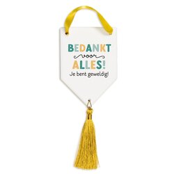 Hanger van keramiek - Bedankt voor alles