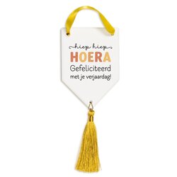 Hanger van keramiek  - Hiep hiep hoera