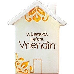 Magneet van porselein - 's Werelds liefste vriendin