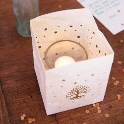 Fair Trade waxinelicht houder - Gift of Light Levensboom