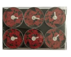 Waxinelichtjes kerstster set van 6 stuks OP = OP