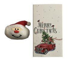 Cadeau Doos Merry Christmas - Met rode auto en kerstboom