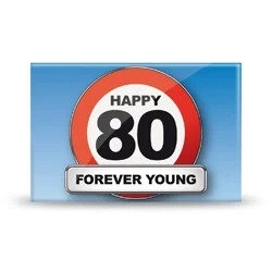 Magneet - Happy 80 Forever young