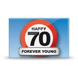 Magneet Happy 70 Forever young