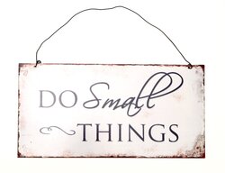 Metalen bord Do Small Things