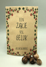 Een zakje vol geluk met originele klaverbolletjes 