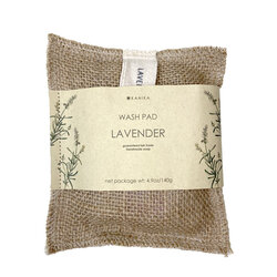 Jute zakje met scrub zeep Lavendel - Fair Trade