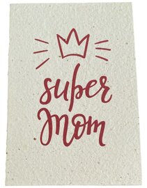 Fair Trade bloeikaart Super Mom