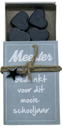 Meester, bedankt voor dit mooie schooljaar (zeepjes)