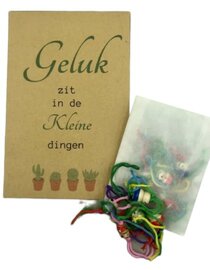 Gelukspoppetjes in een zakje - Geluk zit in de kleine dingen