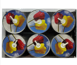 Waxinelichtjes Rode/gele tulpen OP = OP
