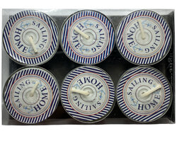 Waxinelichtjes Sailing home blauw OP = OP