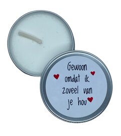 Kaars Gewoon omdat ik zoveel van je hou♥