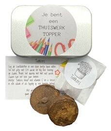 Groen Relatiegeschenk Je Bent Een Thuiswerk Topper met Snelle Tuinkers