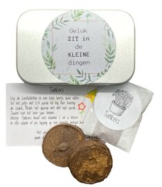 Zaden Doosje Geluk Zit In De Kleine Dingen Tuinkers Kweekset
