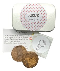 Kweekset Balkontomaat Kusje voor jou in Herbruikbaar Doosje