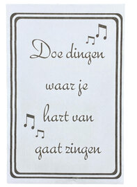 Zadenzakje Doe dingen waar je hart van gaat zingen - tuinkers