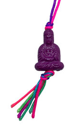 Gelukshanger Shakyamuni Boeddha in een sfeervol organza zakje - 10 stuks