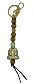 Sleutelhanger Shakyamuni Boeddha goud met betekenisvol kaartje