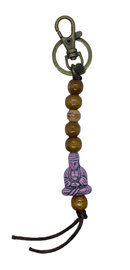 Sleutelhanger Shakyamuni Boeddha in zacht roze