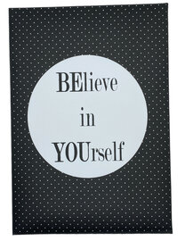 Luxe Geurkaart BElieve in YOUrself voor Inspiratie en Kracht OP=OP