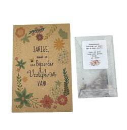 Zakje met bloemzaden - Jarige, maak er een Bijzonder vrolijke dag van 