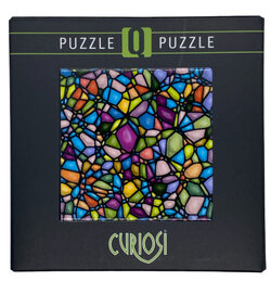 Vierkante Mozaïek Art Puzzel met Kleurrijk Patroon