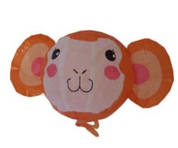 Ballon van japans rijstpapier - Aap
