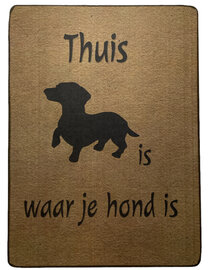 Bordje Thuis is waar je hond is